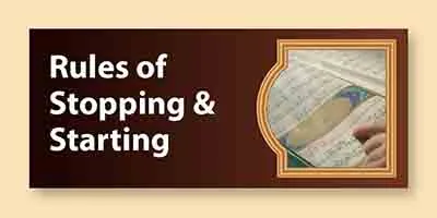 Waqf & Ibtida (Stopping & Starting)